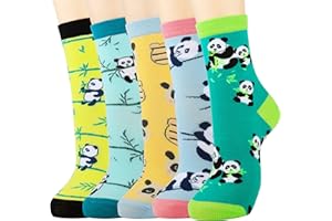 Jeasona Socken Kinder 27-38 Baumwolle Mädchen Geschenk 4-12 Jahre Süße Tiermuster Multipack