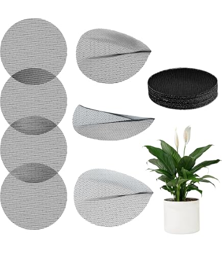 Grille De Protection Pour Pots De Fleurs 40 Cm - Anti-chats Et écureuils, 4 Pièces, Ajustable Et Découpable