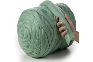 MeriWoolArt® 100% Lana Merino Hilo Grueso de Manta XXL 4-5cm, Hilo Gigante, Merino Mana Gruesa suave, Fieltro de Lana Seco Mojado, DIY Manta Grande Lana Regalo Navidad