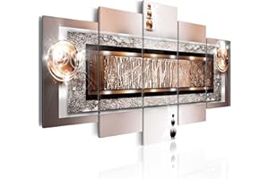 murando - Bilder Abstrakt 200x100 cm Vlies Leinwandbild 5 tlg Kunstdruck modern Wandbilder XXL Wanddekoration Design Wand Bild - Textur Perlen Struktur 020101-216