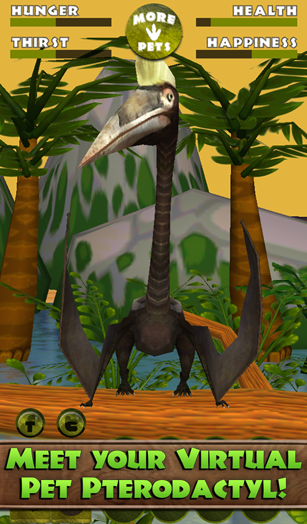 Virtual Pet Dinosaur Pterodactyl Amazon.co.uk Appstore for Android