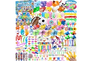 DTYDECLE 450pcs Party Bag Fillers, Bulk Small Assortment Unisex Prize Box Toys Classroom Rewards Goodie Loot Party Bag Fillers Toys for Boys Girls Birthday Party Favors
