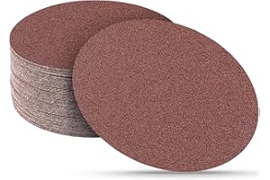 Sruhrak 30 Pezzi Dischi Abrasivi 100 Grana, 180 mm Rotonda Carta Vetrata per Levigatrici Murali Telescopiche
