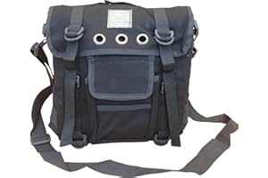 ZIP ZAP ZOOOM Mens Travel Shoulder Bag Satchel Combat Messenger Army Military Surplus Black