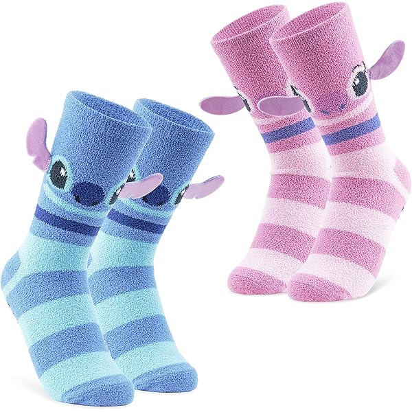 CERDÁ LIFE'S LITTLE MOMENTS - Chaussons Maison Femme D'Hiver Amusantes De Stitch Avec Semelle Intérieure Fourée Et Semelle Antidérapante - Licence Officielle Disney