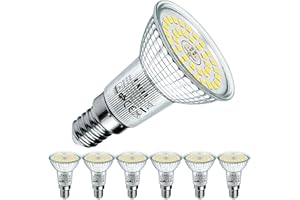 ‎EACLL EACLL E14 LED Kaltweiß 6W Ersetzt 100W Halogen R50 Glühlampe, 6er-Pack. 820 Lumen 6000K Leuchtmittel, AC 230V Flimmerfrei Energiesparlampe, Abstrahlwinkel 120° Strahler Nicht Dimmbar Reflektorlampen