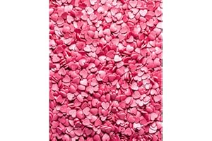 Simply Topps Glimmer Hearts Sugar Sprinkles, Deep Pink, 25 Grams