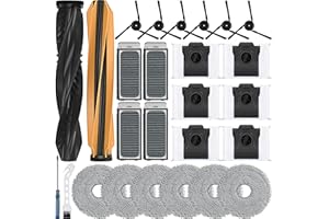 ‎BLUEARKS Bluearks 24 Stück Zubehörset für Dreame X50 Ultra Complete Roboter Saugroboter, 1 Hauptbürste, 4 Filter, 4 Wischpad, 6 Seitenbürsten, 6 Staubbeutel,L50 Pro Ultra Ersatzteile Zubehör