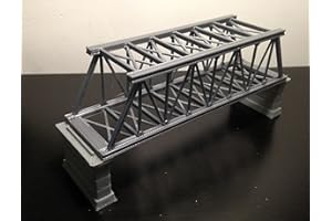 Outland Models Pont ferroviaire gris (pour double voie) avec jauge Piers Z