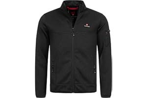Höhenhorn Tacul Herren Jacke Strickjacke mit Fleece Innenseite Strickfleece Outdoor Sweatshirt Stehkragen Warm Norweger in Mehreren Farben, Gr. S – 3XL