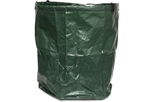 Windhager Borsa da Giardino, 80 l, Borsa da Giardino, Sacco per rifiuti da Giardino, Sacco per Foglie, Pieghevole, salvaspazio, Verde, 200 g/m², Diametro 45 x 50 cm, 06779