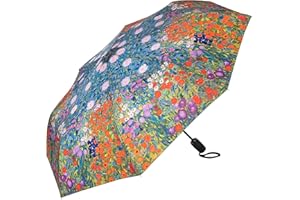 VON LILIENFELD parasol kieszonkowy Gustav Klimt rolnik sztuka ogrodowa wiatroodporny automatyczne otwieranie-zamykanie stabilny lekki kompaktowy