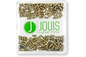 Jouis Lighter Flints - Universal Replacement Lighter Flints Compatible with most Lighters (100x, Gold)