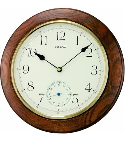 Seiko Wall Clock, Brown, One Size: Buy Online at Best Price in UAE