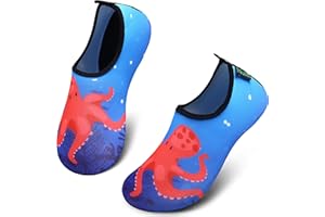 SAGUARO Enfant Chaussures Aquatiques Fille Garçon Chaussons de Plongée Chaussettes d'eau pour Sports Nautiques Piscine et Plage Natation Surf Voile Mer Rivière