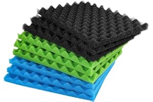 LTWHOME Sin Marca Pecera Esponja de Filtro de 17" X 11"Media (3 Series)