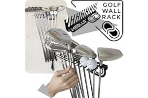 MEOLLO Support Mural Rangement pour Clubs de Golf (100% Acier)