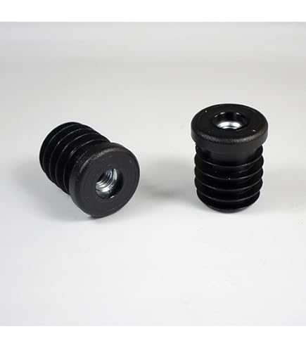 Piedini Regolabili DOJA INDUSTRIAL | Tappo Filettato Quadrato | Tappo Quadrato 40x40 | 4 Pezzi | Tappi Per Tubi Quadrati Regolabili | Tappi Per Tubolari Rettangolari Filettatura M10 | Tappi Terminale Di - Foto 9