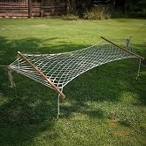 Pikas Tek Kişilik &Ouml;rg&uuml;l&uuml; Polyester Hamak | 95&times;165 cm, 150 kg Kapasiteli, Bah&ccedil;e/Balkon/Kamp İ&ccedil;in İdeal &Ccedil;&ouml;z&uuml;m
