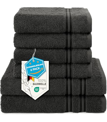 BUTLERS 4er Set Gästehandtuch Baumwolle - Fabulous - | Farbe Beige - 30x50 cm - Frottiertuch für Bad & Gäste-WC - Frotteetuch für Badgestaltung