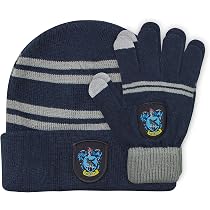 Cinereplicas Harry Potter – Set Bonnet + Gants Enfant Officiel – Gryffondor, Serdaigle, Serpentard Ou Poufsouffle
