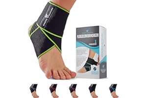 KINETIC EVOLUTION Fußbandage Knöchelbandage für Damen und Herren, Flexible Sprunggelenkbandage, Knöchelschutz, stabilisiert und unterstützt, Tennis, Fußball, Laufen