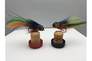 BestCity Angeln Barsch Hecht Fliegen JULSE blau und orange Taucher Größe 1 2 Stück #62B