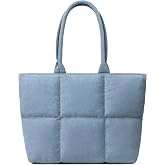 Comfyable Kadınlar i&ccedil;in İş &Ccedil;antası, Diz&uuml;st&uuml; Bilgisayar B&ouml;lmeli Puffer &Ccedil;anta, Seyahat, Okul i&ccedil;in B&uuml;y&uuml;k Omuz &Ccedil;antası, 15 16 İn&ccedil;