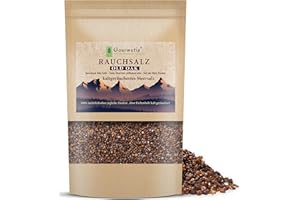 ‎GOURMETIA Gourmetia Rauchsalz grob 900g, naturbelassenes kaltgeräuchertes Meersalz - auch als fein