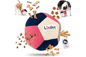Lixdee Schnüffelball für Hunde – Intelligenzspielzeug mit 4 Schwierigkeitsstufen – Interaktives Hundespielzeug für Leckerlis & zur Förderung der Intelligenz – Beschäftigung für kleine & große Hunde