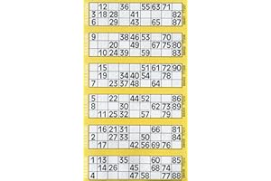BINGO HOUSE Thomas & Anca Club Supplies Ltd 12000 12 to View Bingo Flyers Bingo Tickets (Yellow)