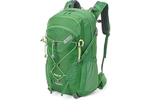 Terra Peak Flex 30 Sac à dos de randonnée 30L moyen avec ventilation dorsale système d'hydratation & housse de pluie - Sac à dos de trekking en polyester 3D Air Mesh respirant - avec ceinture ventrale