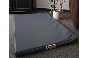 HUNDEBETTENMANUFAKTUR Matelas orthopédique pour chien - Hypoallergénique - Similicuir - Fibre de coco - Plusieurs tailles et couleurs