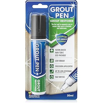 Grout Pen Dark Grey - Revives & Restores TILE GROUT: Amazon.co.uk: DIY ...