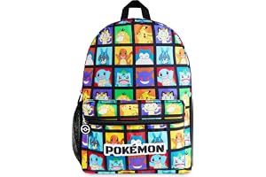 Pokemon Ryggsäck för barn och tonåringar, Pikachu, anime-skolväska, dagväska, ryggsäckar för material för förskola, sport och