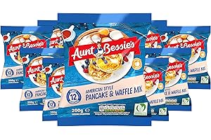 AUNT BESSIES Aunt Bessie's American Style Pancake Batter Mix & Waffle Batter Mix 200g, Pack of 12