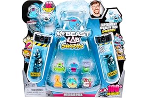 MrBeast Lab 24713, Mega Lab Pack, 12 Inside, Experiment to Mutate Your Swarms, Mix, Shake, Create