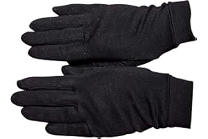 GANTS NOIRS ET BLANCS Sous gants de protection en 100% soie.