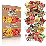 20er Tomaten Samen Set - 20 Sorten Tomatensamen für Balkon und Garten - Tomaten Anzuchtset - bunte und alte Tomatensorten von