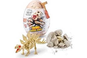 Robo Alive Dino Fossil Find (Stegosaurus) Juguete robótico desmontable sorpresa con pilas, (Stegosaurus) de ZURU