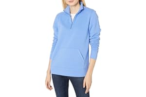 Amazon Essentials Donna Top in Pile con Cerniera a Un Quarto a Maniche Lunghe (Disponibile in Taglie Forti)