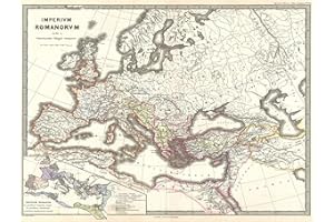 WEE BLUE COO 1865 SPRUNER MAP THE ROMAN EMPIRE UNDER CONSTANTINE VINTAGE POSTER PRINT 12x16 inch 30x40cm Carta geografica romano Impero Vintage ▾ Manifesto