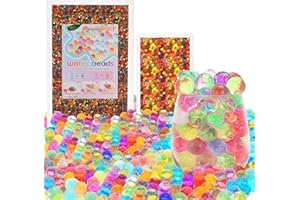 MESTECTPET WasserPerlen Set 50000 Stücke & 5000 Stücke Groß Gelperlen Bunte,Wasserperlen für Pflanzen Ungiftig Wiederverwendbare, Water Beads für Pflanzen, Dekoration, Wasser Perlen