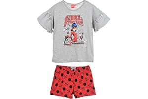 Miraculous Ladybug Niñas Camiseta y Short