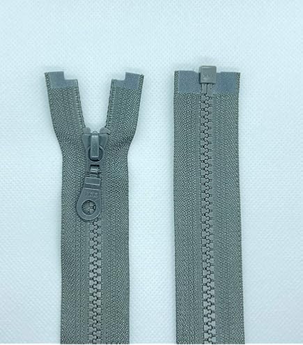 Leekayer Lot de 2 fermetures éclair en métal #5 de 71 cm pour vestes
