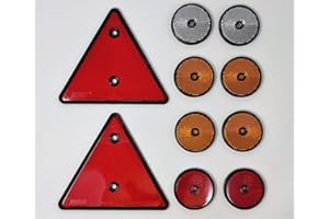 BITS4REASONS Maypole New Model Full Caravan rimorchio Box Cavalli riflettori di Sicurezza Kit autoadesivi e bullone Opzione sul Lato Frontale e unità