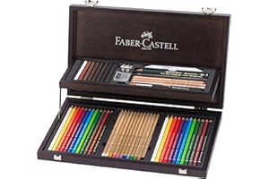 Faber-Castell Selezione Varzi 110084 Art & Graphic Compednium Estuche de madera 110084 - Selección Postales Varzi desde 1956