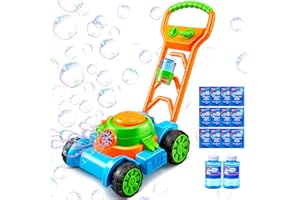 Sloosh Seifenblasenmaschine Kleinkinderspielzeug, Sommer Outdoor Spielzeug Spiele, Seifenblasenmaschine für Kleinkinder Vorschulkind Jungen Mädchen Geburtstag Weihnachten Xmas Geschenke (Blau)