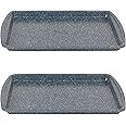 Russell Hobbs Nightfall Stone Baking Trays - Set of 2, 38cm Non-Stick Oven Tray, Lightweight, Oven Sheet for Biscuits, Cookie