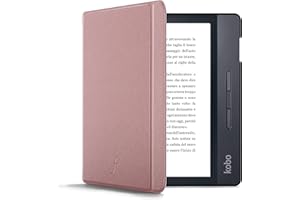 Forefront Cases Étui pour Kobo Libra H2O (Modèle: 2019) - Mince et Léger, Fonction Automatique Veille/Réveil Intelligente Étui, Coque (Housse) de Protection pour Kobo Libra H2O - Or Rose